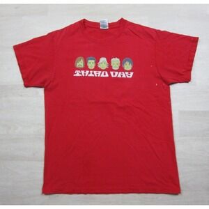 THIRD DAY Vintage Christian Rock Band T Shirt 90's USA Made (M) Cartoon Graphic